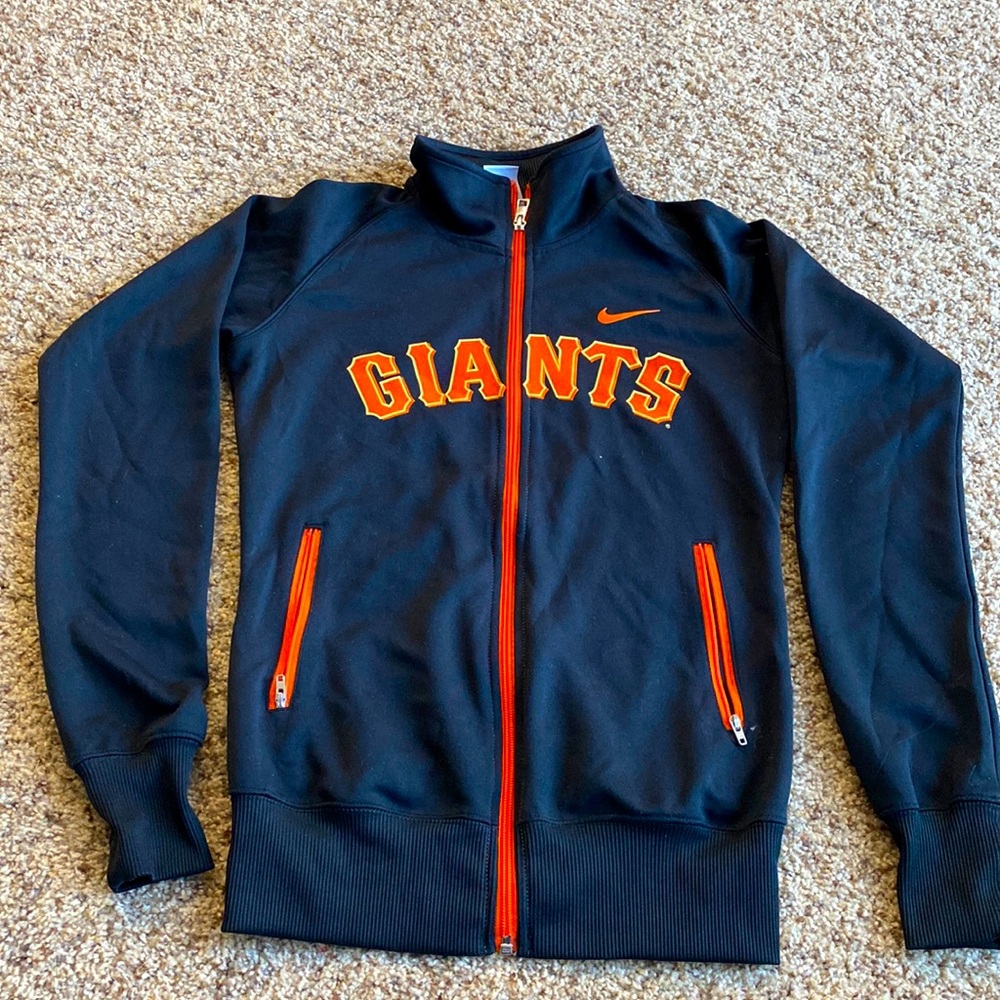 Nike Giants zip-up lightweight jacket. Size Womens small.